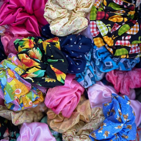 Mystery Scrunchies - Large Scoop 10 Scrunchies - Handmade Scrunchie Mystery Box - Picture 1 of 6